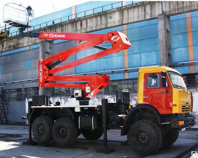фото Автовышка Socage DA-328 на шасси КамАЗ-43118