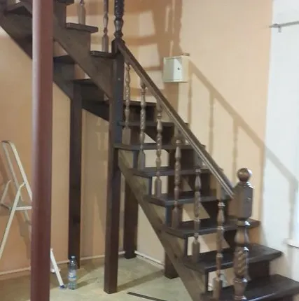 Фото №0 Лестница из сосны ЛС-017