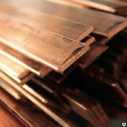 Фото №0 Полоса бронзовая 12 мм по ГОСТу 1595-90, БрАМц9-2