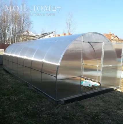 Фото №2 Теплица Крепче 8 метров с поликарбонатом