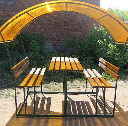 Фото №0 Беседка для дачи из поликарбоната