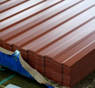 фото Профлист С-8 / коричневый / 0.5 мм - С-8 - Розница - Глянцевая - с ЛКП - Стандартные - RAL 8004 / Медно-коричневый - Первый