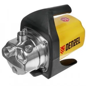 Фото №0 Насос садовый поверхностный GP1000Х, 1000 Вт, 3500 л/ч, подъем 44 м, нерж., Denzel