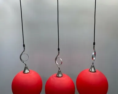 фото Подвесной светильник 08001-3 красный ГОРСВЕТ