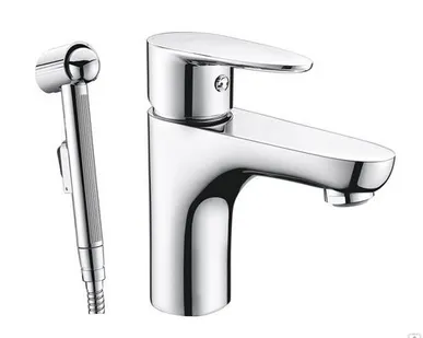 фото Смеситель для раковины с гигиенической лейкой WasserKRAFT Leine 3508 Wasser
