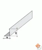 Фото №0 Угловой профиль алюминиевый PL 19х24, металлик А907rus