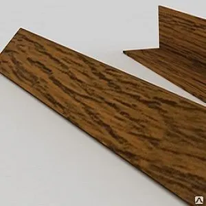 Фото №0 Уголок отделочный двухсторонний ПВХ "T.plast" 2,7м (пестрое дерево, 20х20