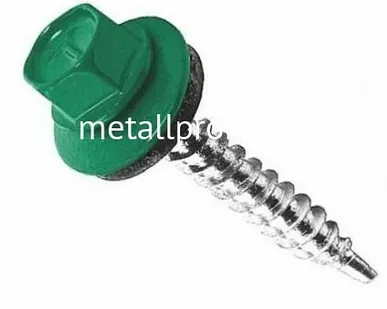 фото Саморез кровельный зеленая мята ral 6029 4,8x29 (упаковка) 250 шт