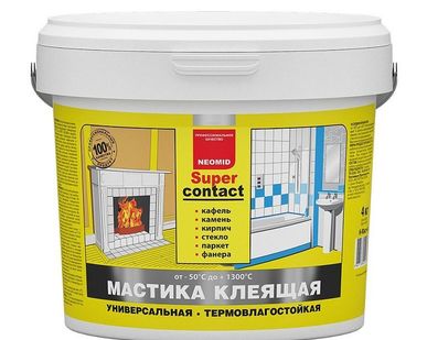фото Мастика NEOMID Supercontact пластиковое ведро 1,5 кг готовый раствор
