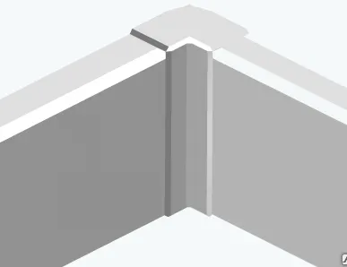 фото Efapel 10052 ABR Угол внутренний, 40x12.5мм