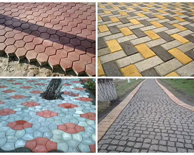 фото Мощение дорожек