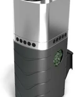 фото Печь для бани ТМФ Бирюса 2013 Carbon дверца антрацит закр. каменка антрацит