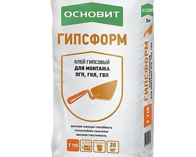 фото Клей гипсовый Основит Гипсформ Т-115
