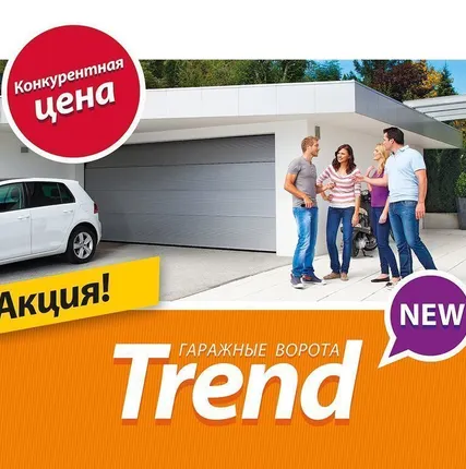 Фото №0 Гаражные секционные ворота 2500*2250 Alutech Цвет Белый