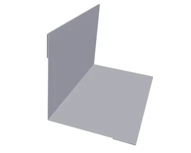 фото Угол внутренний 50х50 0,45 PE с пленкой 7004 сигнальный серый
