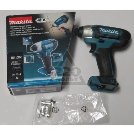 Фото №0 Аккум.гайковерт MAKITA TD110DZ 10.8В Li-ion 0-3500у\м 110Нм 1.2кг кор подсв M5-M12 б\акк и з\у