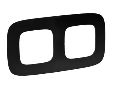 фото Рамка 2-м Valena Allure универс. матов. черн. Leg 754402