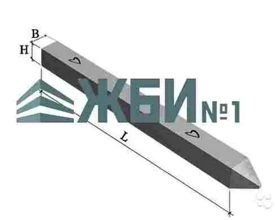 фото Свая С30.20-3 (3000х200х200мм)