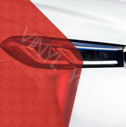 Фото №0 Пленка для фар Scorpio 4D Красная