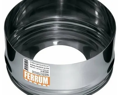 фото Заглушка с отверстием Ferrum AISI 430/ нерж. 0,5 мм (150х210 мм, 0,6 кг)
