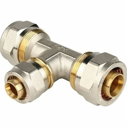 Фото №0 Тройник переходной STOUT 26х20х26 для металлопластиковых труб винтовой