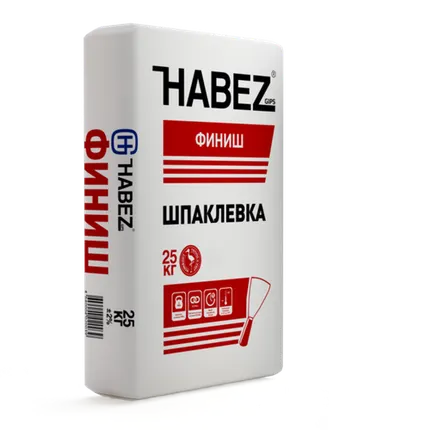 Фото №0 Шпаклевка гипсовая Хабез Финиш 25кг