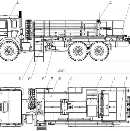 Фото №0 Установка цементировочная УЦ-400Р1 с насосом СИН 32 на шасси КАМАЗ 43118-42
в
