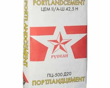фото Цемент М 500 Д20 (40 кг ) (1п - 35 шт)