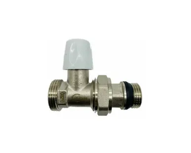 фото Клапан запорный радиаторный прямой 1/2" н.р.- 3/4 Ek TIM
