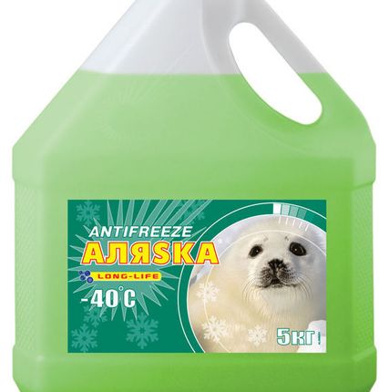 Фото №0 Антифриз Аляска green (зеленый) -40. 5 кг 5062
