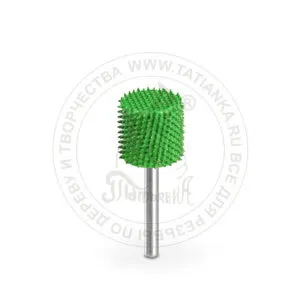 Фото №0 18C12-50 - Цилиндр, Ø хвостовика 3,2мм, Ø фрезы X 12,7мм, L фрезы 12,7мм (coarse/зеленый)