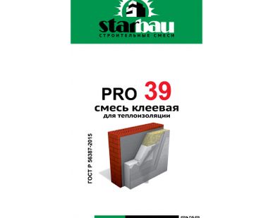 фото Смесь клеевая для теплоизоляции pro 39 StarBau 25кг