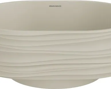 фото Раковина Kerama Marazzi Artbasin Conchiglia 50 белый матовый SA.wb.50\SAN
