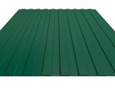 фото Профнастил C8 с полимерным покрытием Ral 6005 t=0,4 мм 2 м в наличии