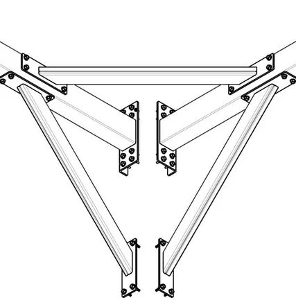 Фото №0 Кронштейн под гасительную сетку RAL 6005 угловой