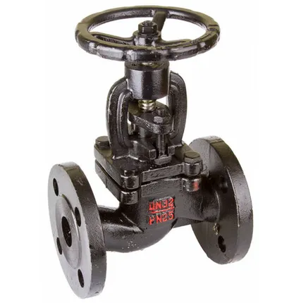 Фото №0 Вентиль запорный (клапан) чугунный проходной 15кч16п1