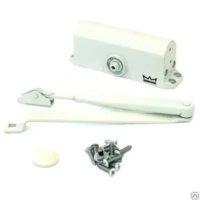 Фото №0 DORMA Доводчик дверной TS 77 EN 2 до 50 кг. c рычагом белый (12)