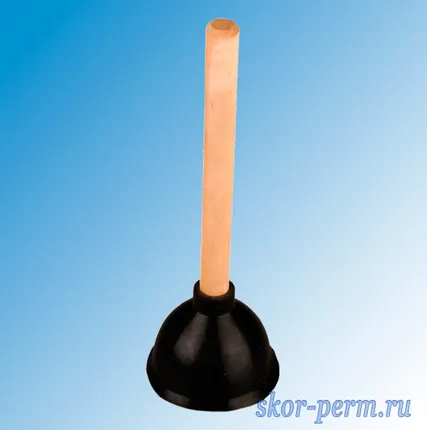 Фото №0 Вантуз с деревянной ручкой