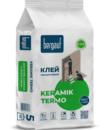 Фото №0 Клей БЕРГАУФ Keramik Termo C2 TЕ /5кг/6 шт/108шт/