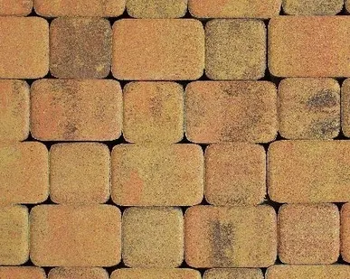 фото Тротуарная плитка Выбор Классико Гладкий Листопад, 40 мм 2 камня Саванна