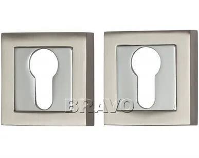 фото Накладка цилиндровая {product_title} на квадратной розетке {product_color}{