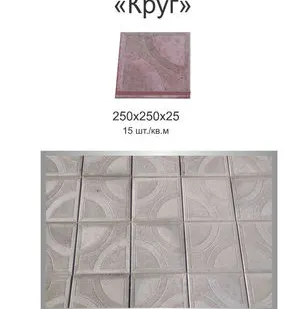 фото Тротуарная плитка "Круг"