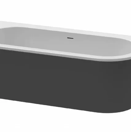 Фото №0 Акриловая ванна Cezares SLIM CORNER-180-80-60-L-NERO-SET 179х79 L черная