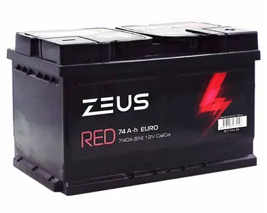 фото Аккумулятор ZEUS RED LB 74 Ач о.п.