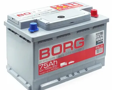 фото Аккумулятор BORG Premium 75 Ач о.п.