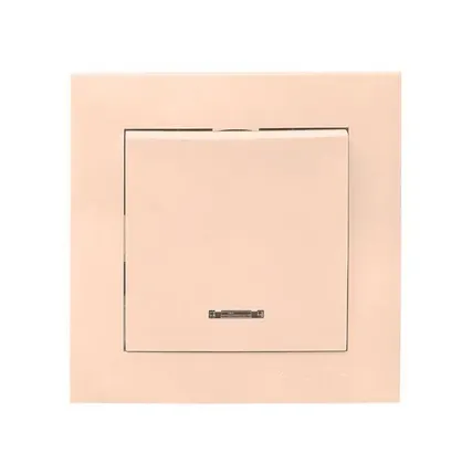 Фото №0 Выключатель 1-кл. СП Валенсия 10А IP20 с индикатором крем. PROxima EKF EWV10-121-20