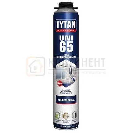 Фото №0 Пена монтажная ТИТАН 65 Professional UNI 750мл