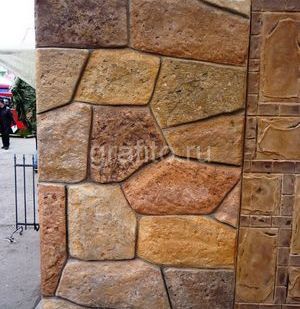 фото Вертикальный штампованый бетон