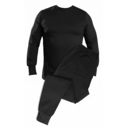 Фото №0 Белье нательное с начесом (чёрное)