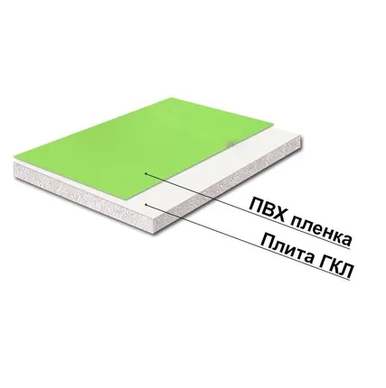 Фото №2 Стеновая панель на основе ГКЛ Структурированная пленка ПВХ ( орех макадамия)